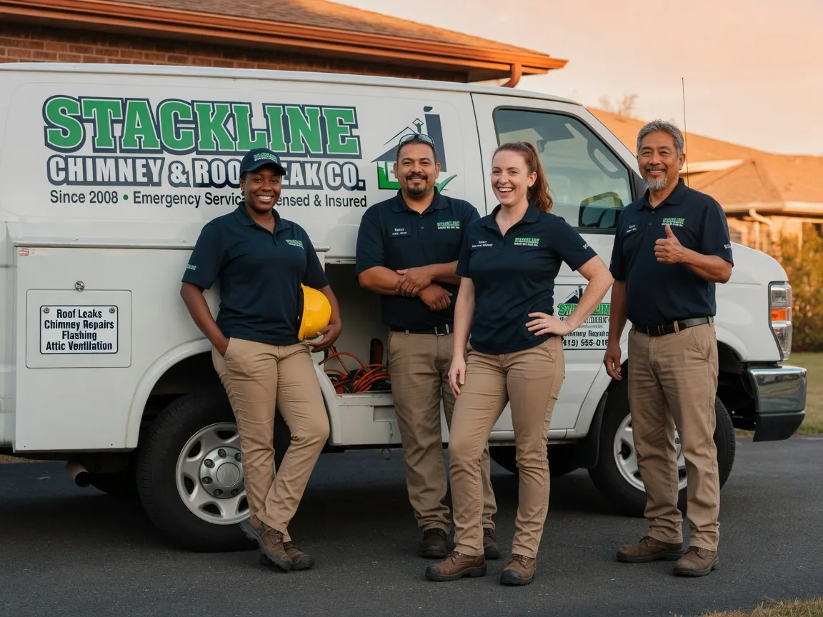 Chimney flashing repair company in Point, TX